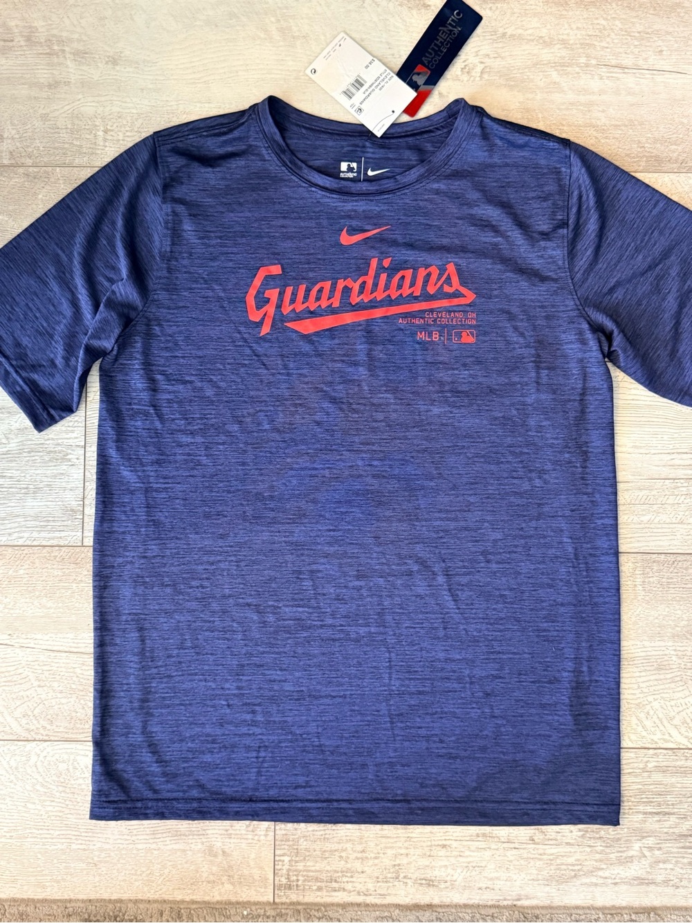 Nike Cleveland Guardians Dri-FIT T-Shirt Youth XL 18/20 Navy MLB NWT